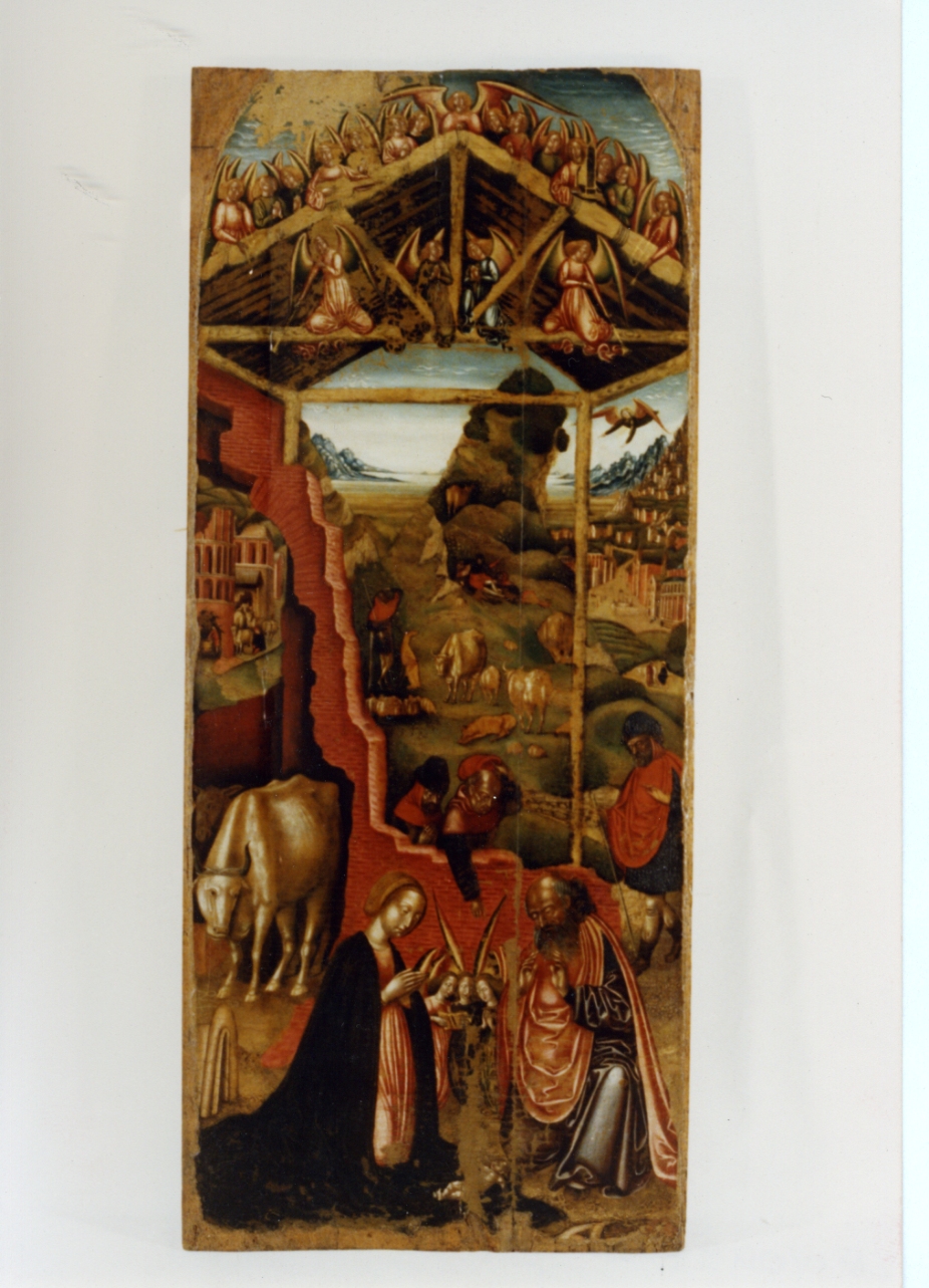natività di Gesù (dipinto) - ambito catalano (seconda metà sec. XV)