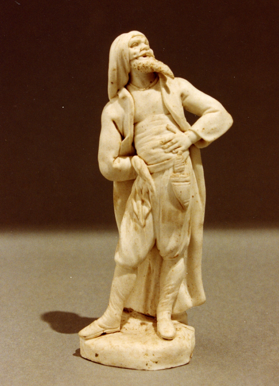 figura maschile (statuetta) - Real Fabbrica di Napoli (secc. XVIII/ XIX)