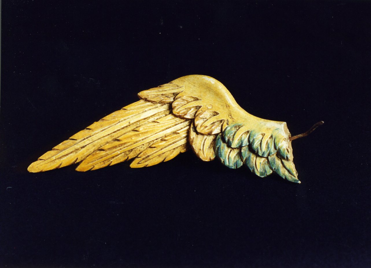 ala di angelo (statuetta di presepio, frammento) - bottega napoletana (secc. XVIII/ XIX)