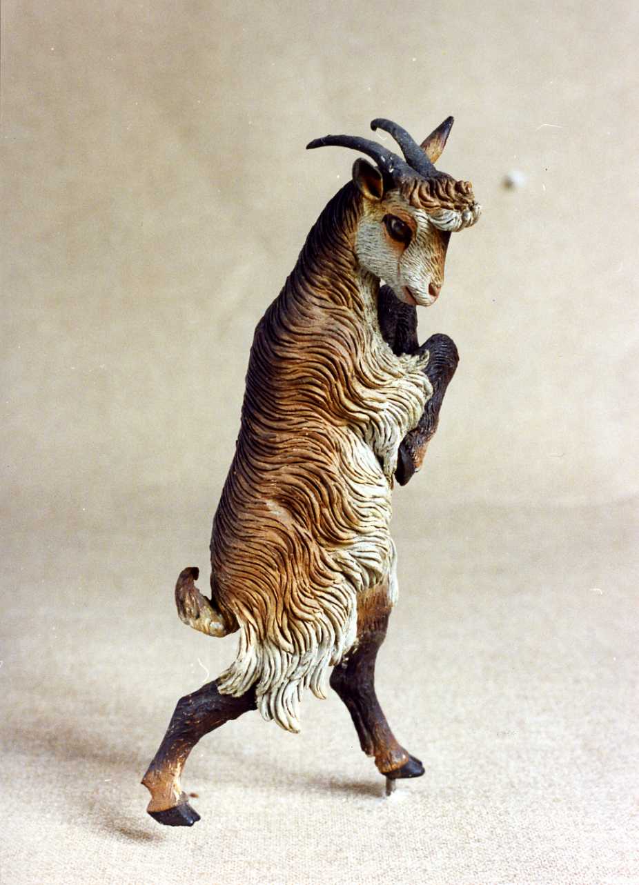 capra (statuetta) - manifattura napoletana (secc. XVIII/ XIX)