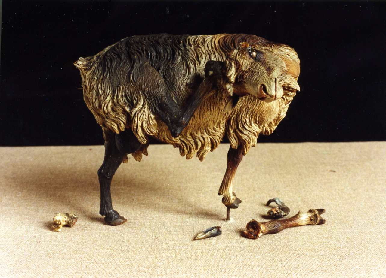 animali (scultura miniaturistica) - manifattura napoletana (secc. XVIII/ XIX)