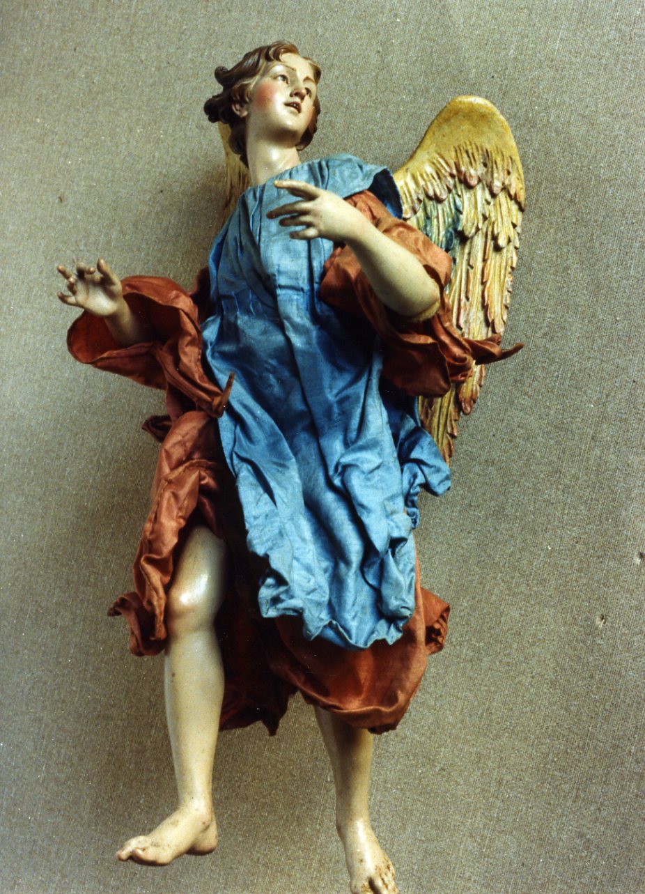 angelo (scultura miniaturistica) - manifattura napoletana (ultimo quarto sec. XVIII)