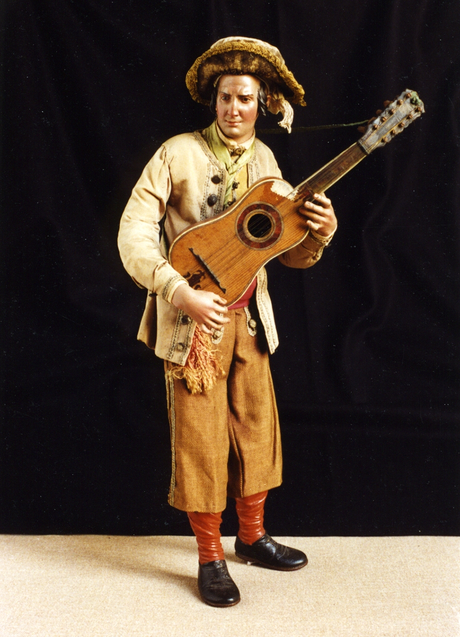 figura maschile (scultura miniaturistica) - manifattura napoletana (secc. XVIII/ XIX)