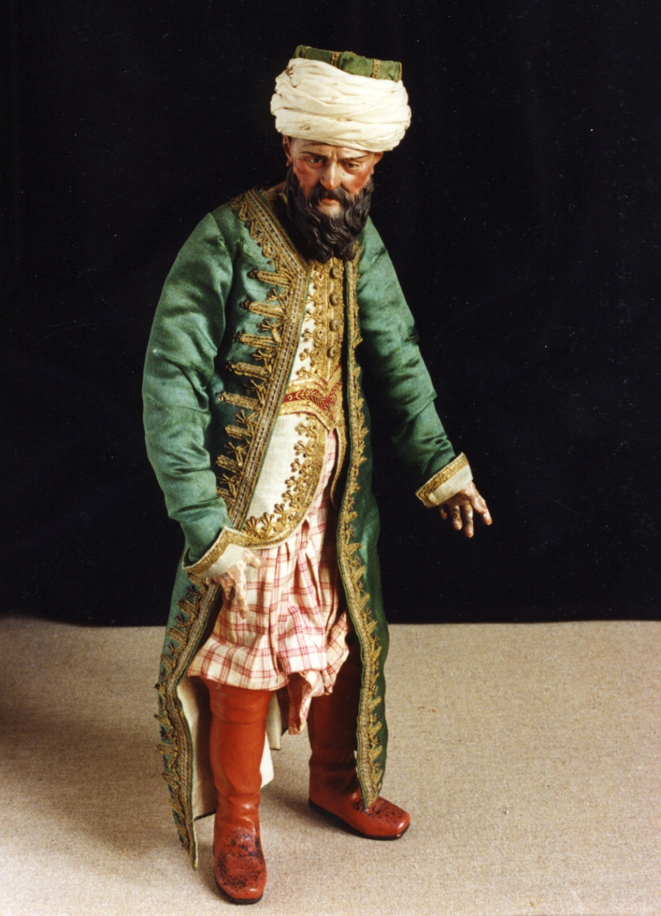 giovane orientale (scultura miniaturistica) - manifattura napoletana (secc. XVIII/ XIX)