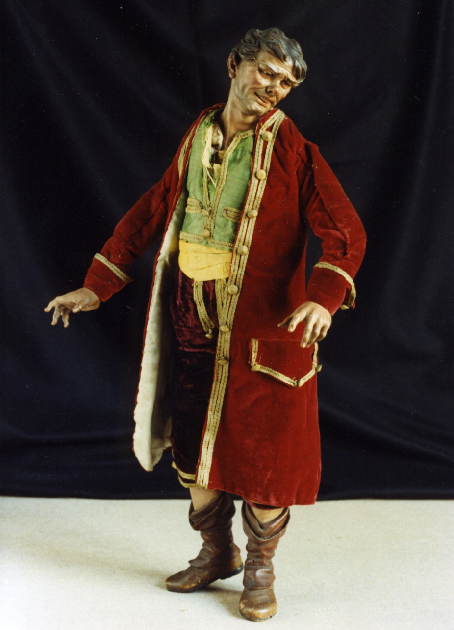 figura maschile (scultura miniaturistica) - manifattura napoletana (ultimo quarto sec. XVIII)