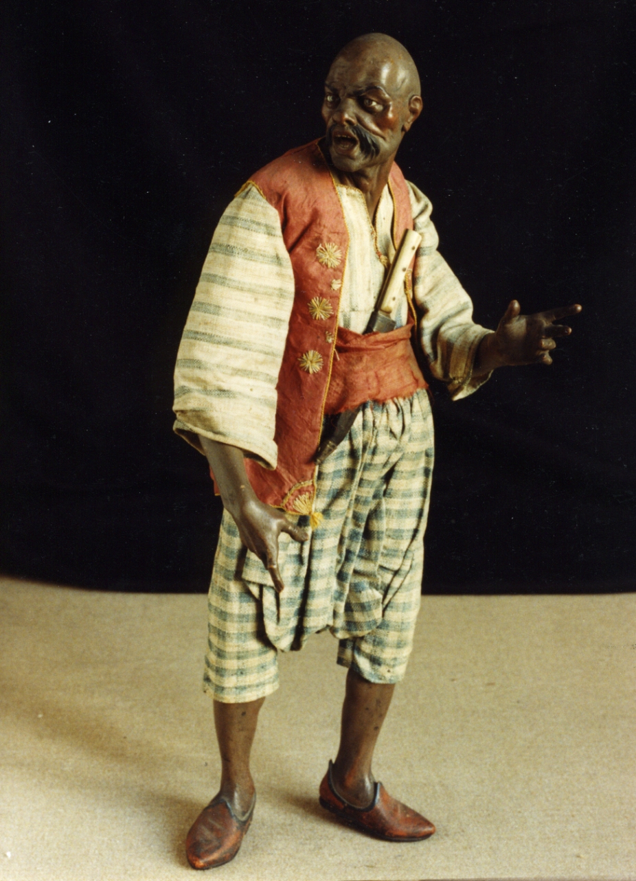 giovane orientale (scultura miniaturistica) - manifattura napoletana (ultimo quarto sec. XVIII)