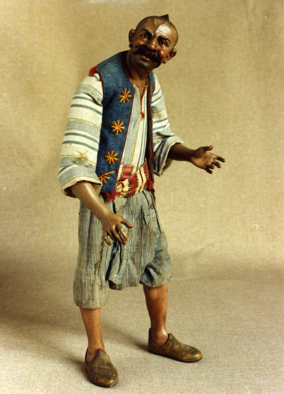 giovane orientale (statuetta di presepio) - bottega napoletana (sec. XVIII)