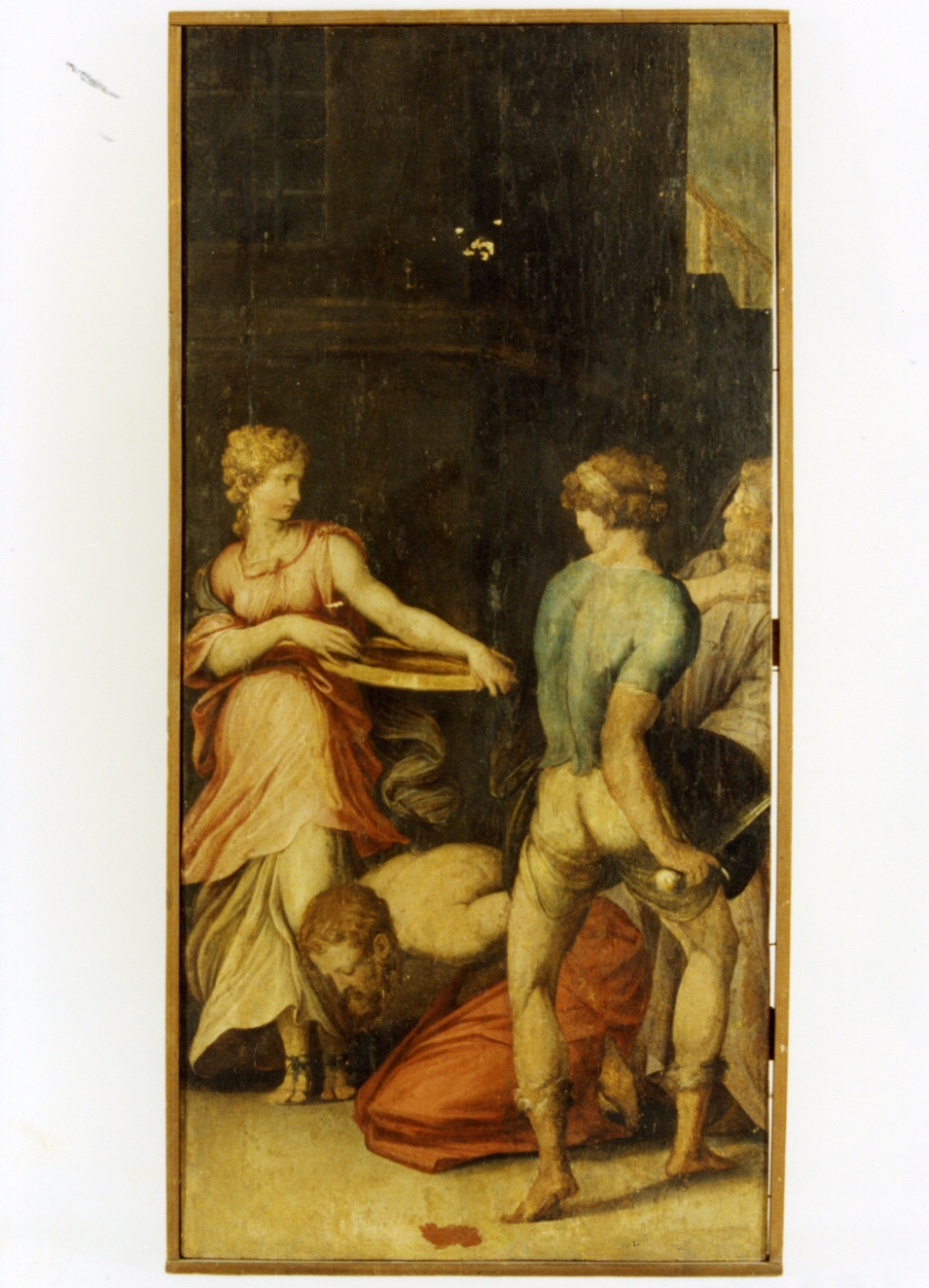 testa di San Giovanni Battista (dipinto) di Vasari Giorgio (sec. XVI)