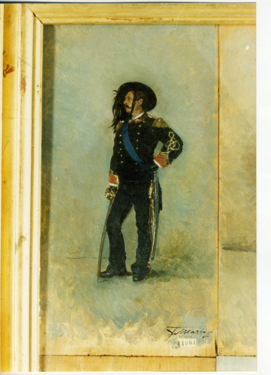 figura maschile (dipinto) di De Maria Francesco (seconda metà sec. XIX)