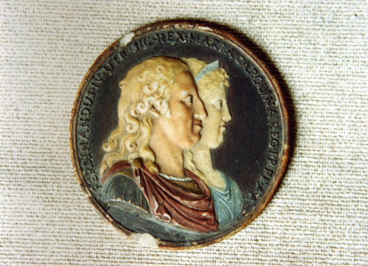 ritratto (calco di medaglia) - bottega italiana (sec. XVIII)