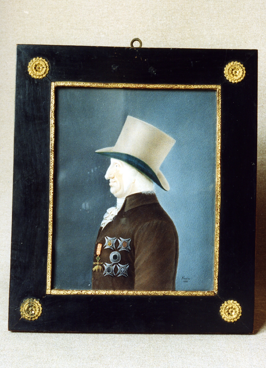 ritratto d'uomo (dipinto) di Giovine Raffaele (sec. XIX)