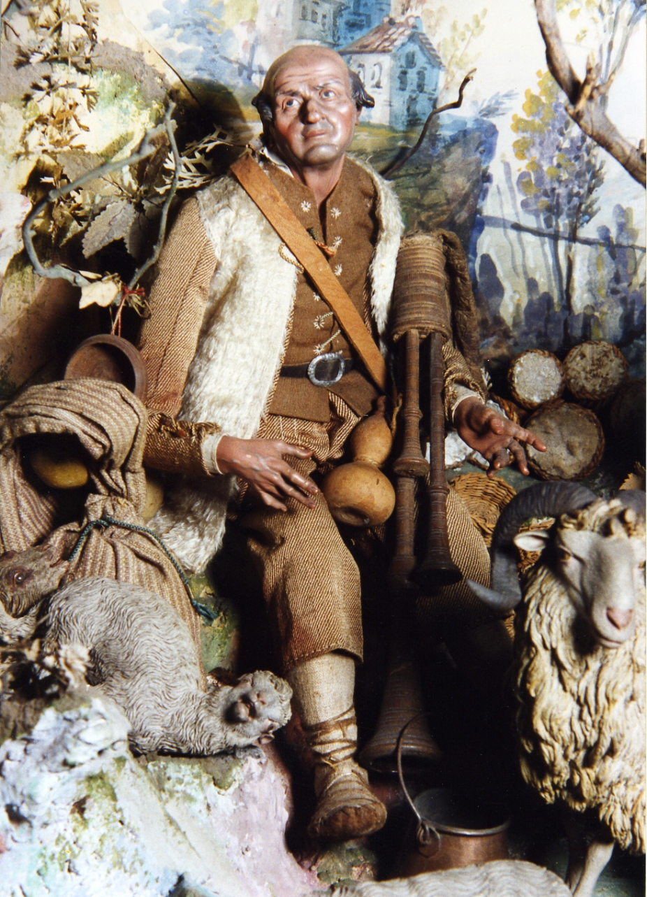 figura maschile (statuetta di presepio) - bottega napoletana (secc. XVIII/ XIX)