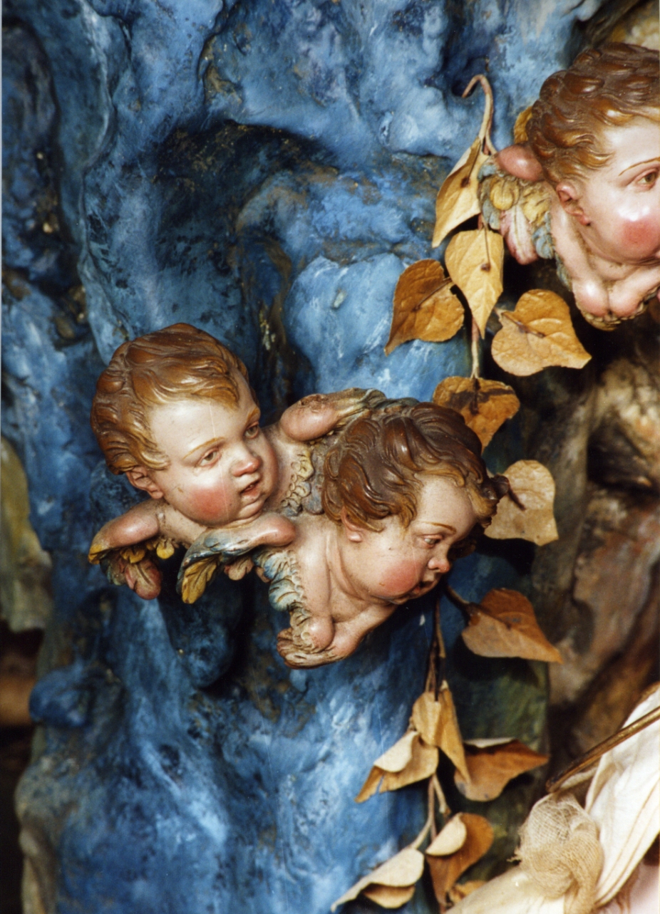 cherubino (statuetta di presepio, serie) - bottega napoletana (secc. XVIII/ XIX)