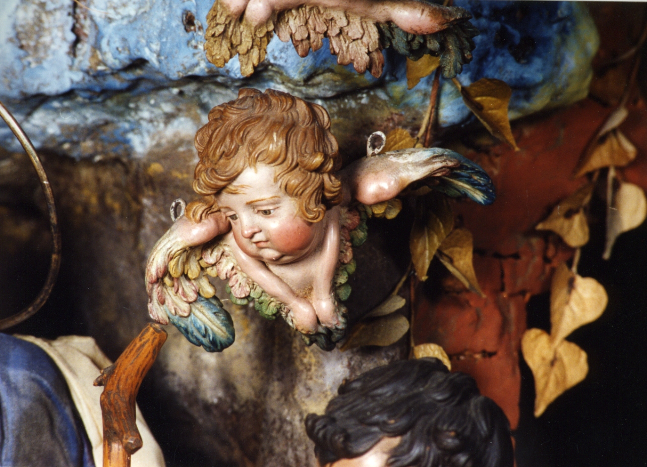 cherubino (statuetta di presepio) - bottega napoletana (secc. XVIII/ XIX)