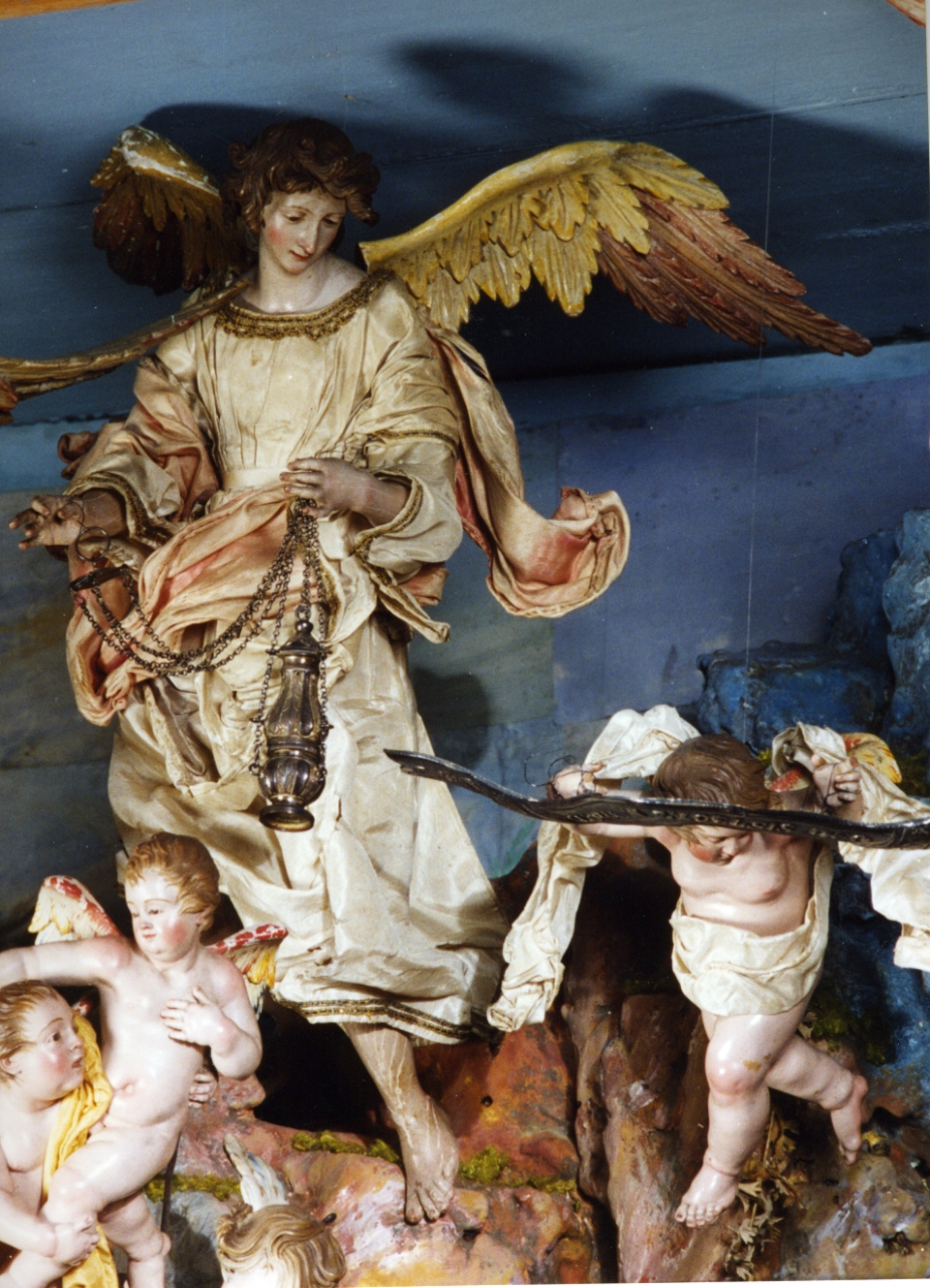 angelo (statuetta di presepio) - bottega napoletana (secc. XVIII/ XIX)