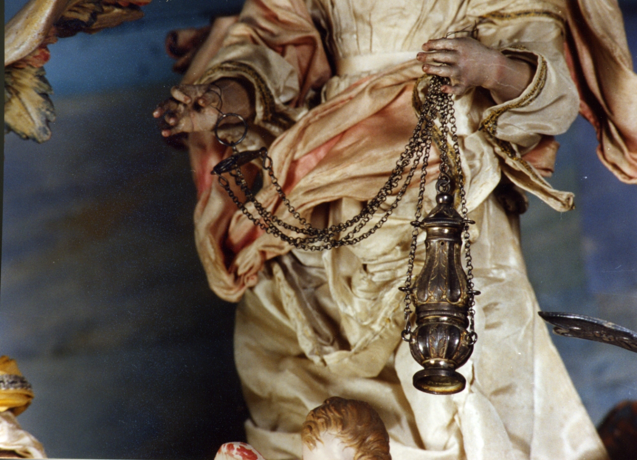 turibolo (scultura miniaturistica) - bottega napoletana (secc. XVIII/ XIX)