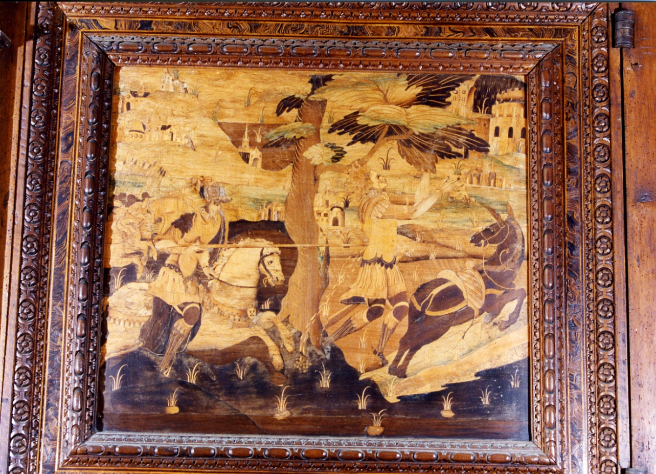 scena biblica (pannello) di Ducha Lorenzo, Ferraro Nunzio (secc. XVI/ XVII)