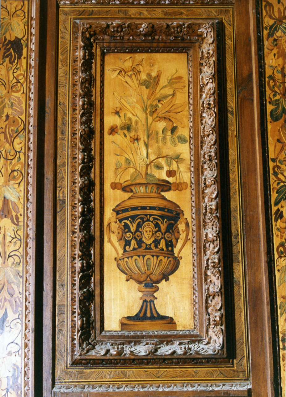 motivi decorativi floreali (pannello, serie) di Ducha Lorenzo (secc. XVI/ XVII)