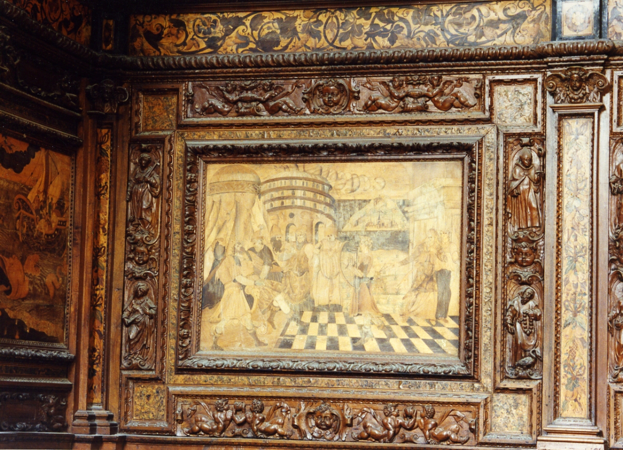 vescovo (cornice) di Ducha Lorenzo (secc. XVI/ XVII)