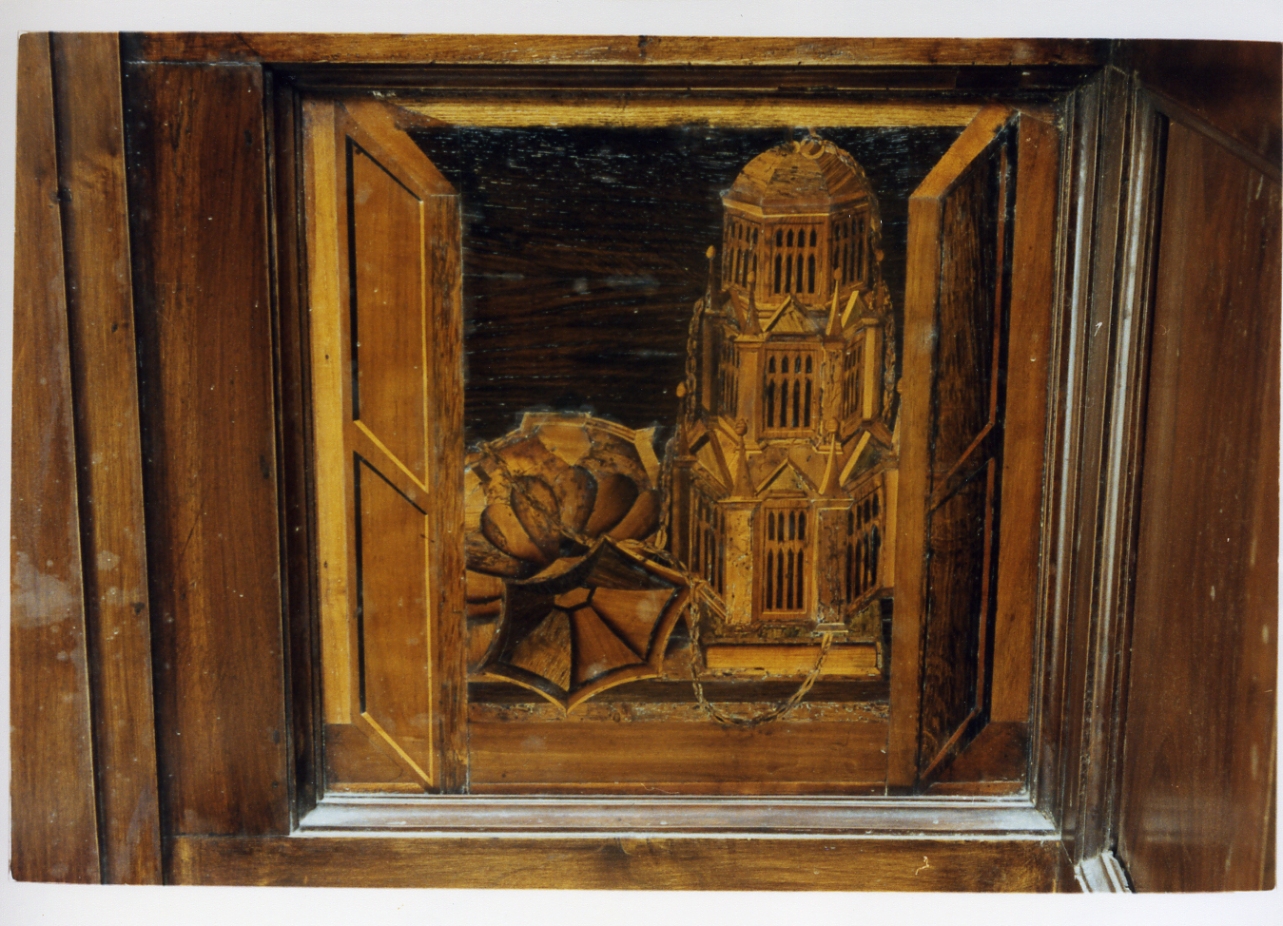 tabernacolo (pannello) - bottega italiana (sec. XVI)