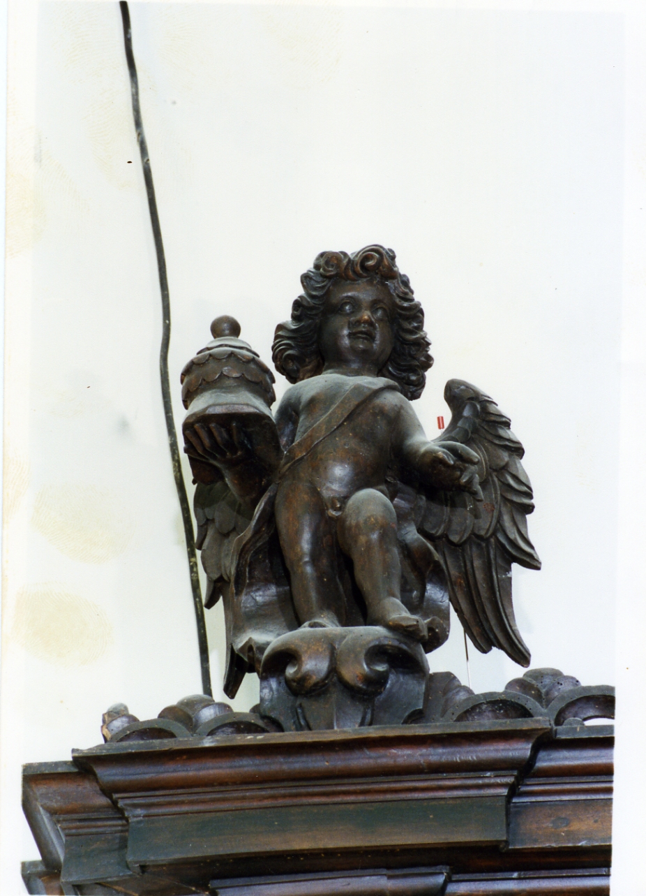 putto (cimasa) - bottega italiana (inizio sec. XVII)