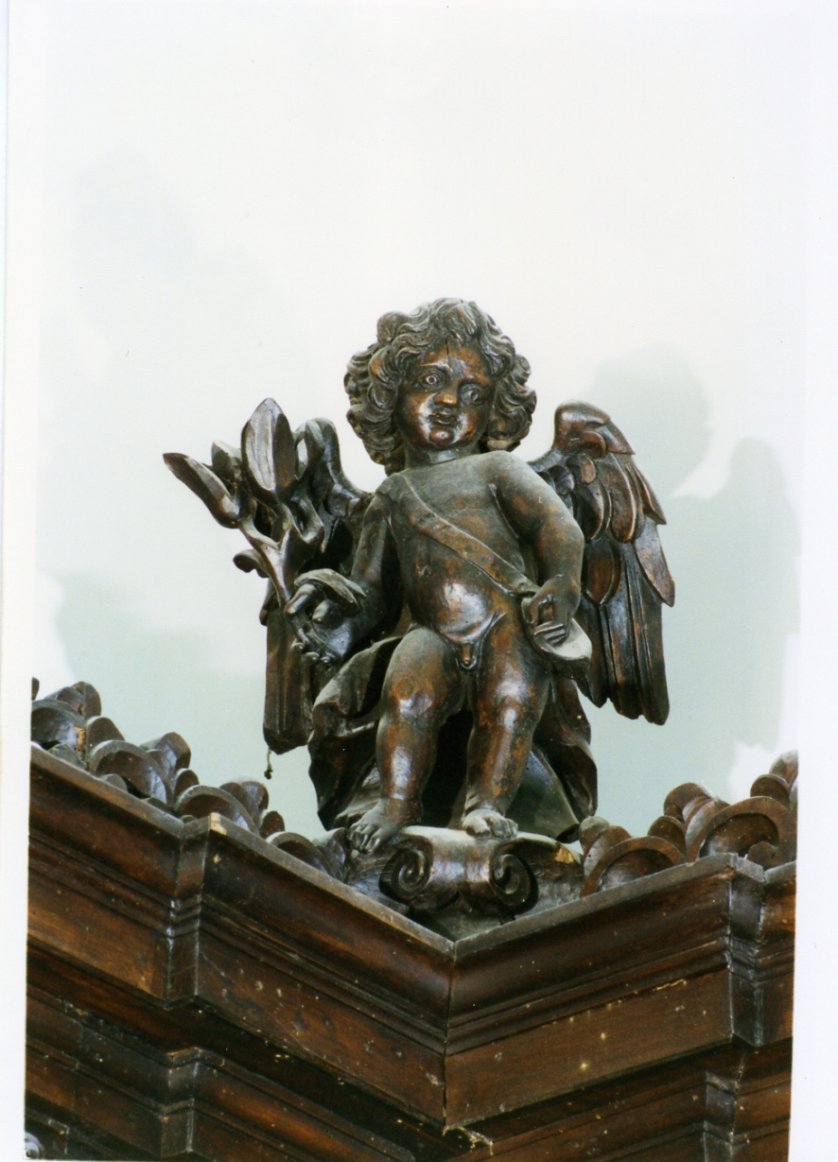 putto (cimasa) - bottega italiana (inizio sec. XVII)
