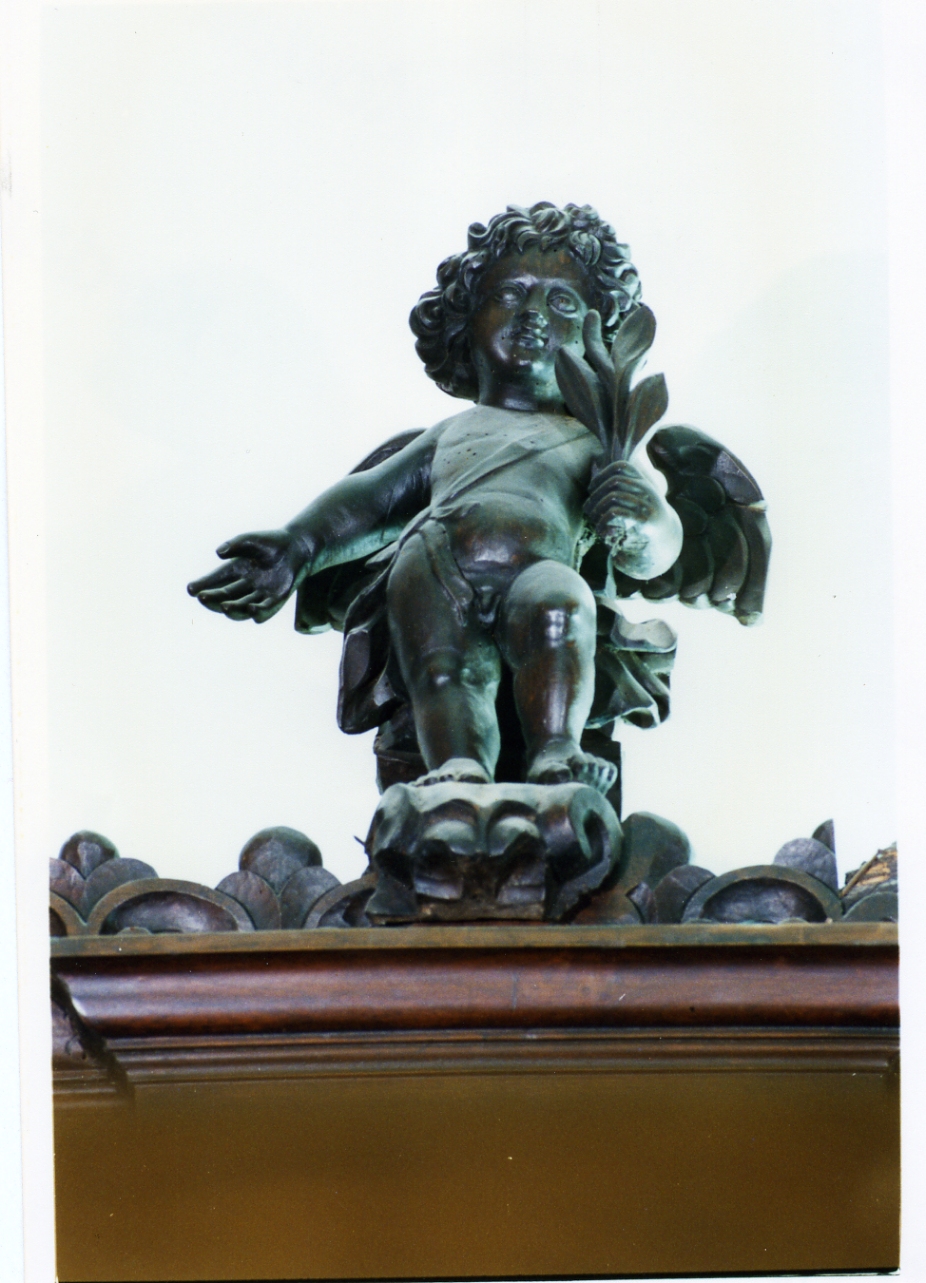 putto (cimasa) - bottega italiana (inizio sec. XVII)