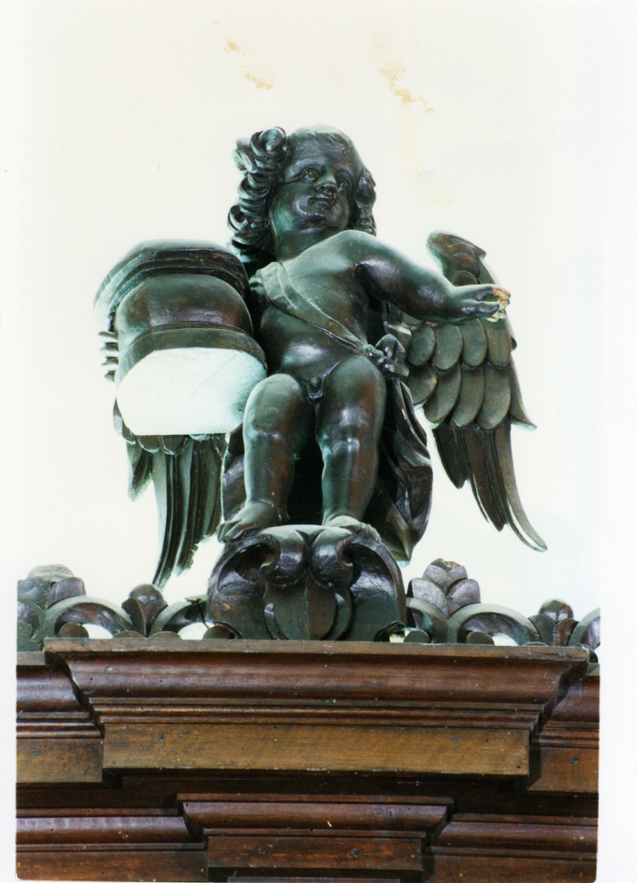 putto (cimasa) - bottega italiana (inizio sec. XVII)