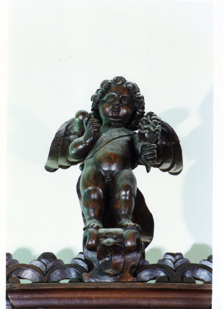 putto (cimasa) - bottega italiana (inizio sec. XVII)