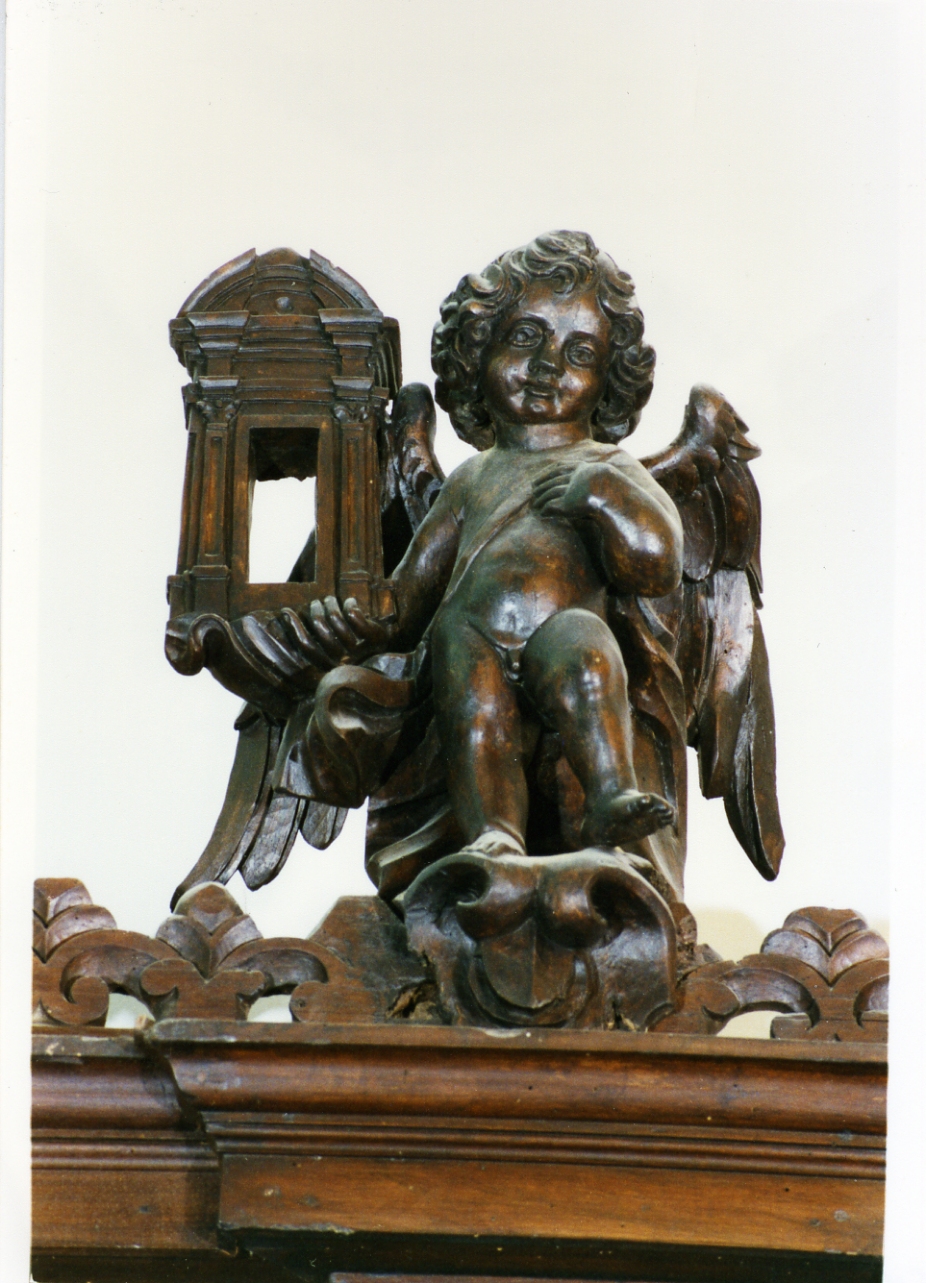 putto (cimasa) di Merliani Giovanni detto Giovanni da Nola (inizio sec. XVII)