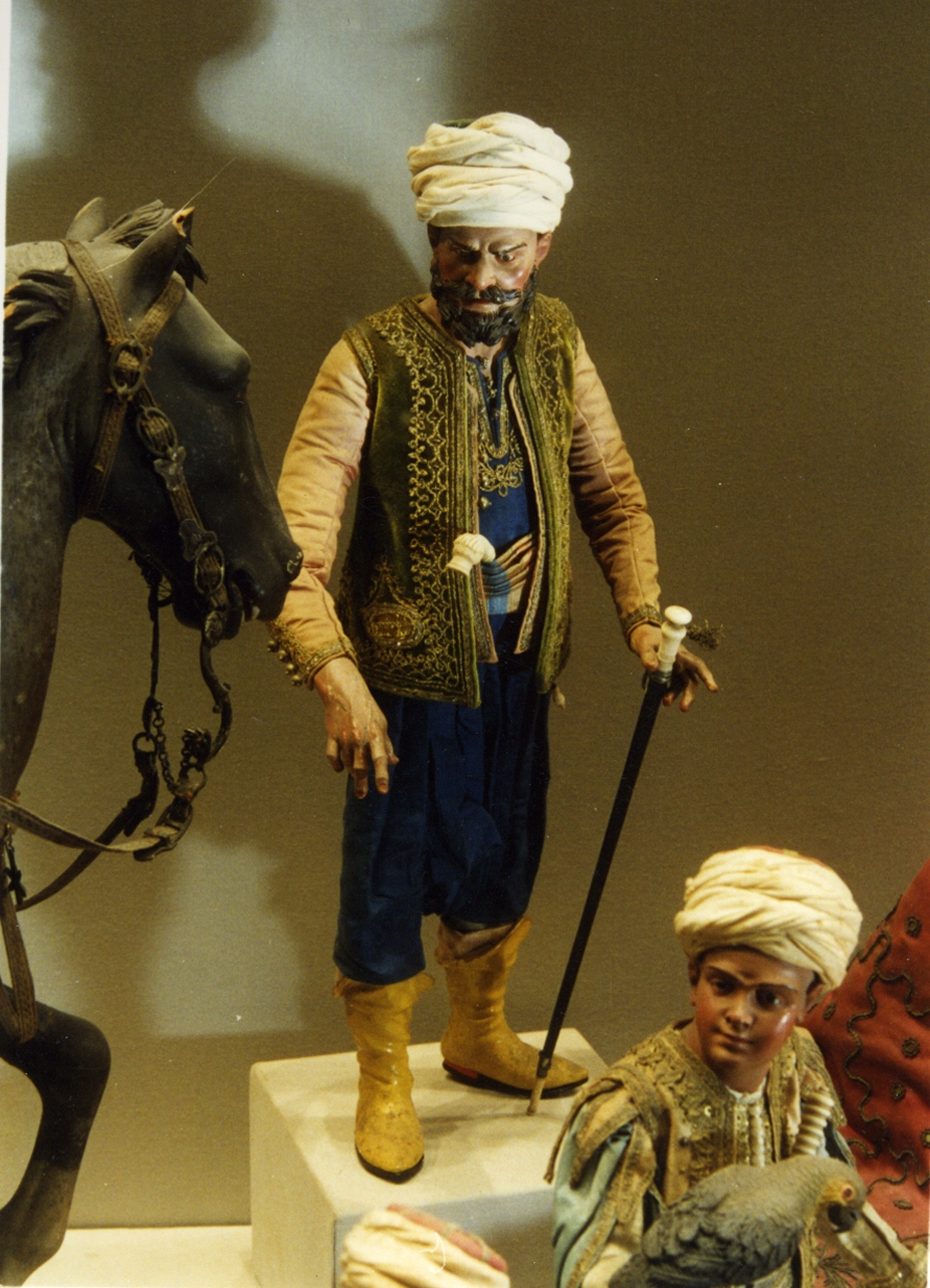 giovane orientale (statuetta di presepio) - bottega napoletana (secc. XVIII/ XIX)