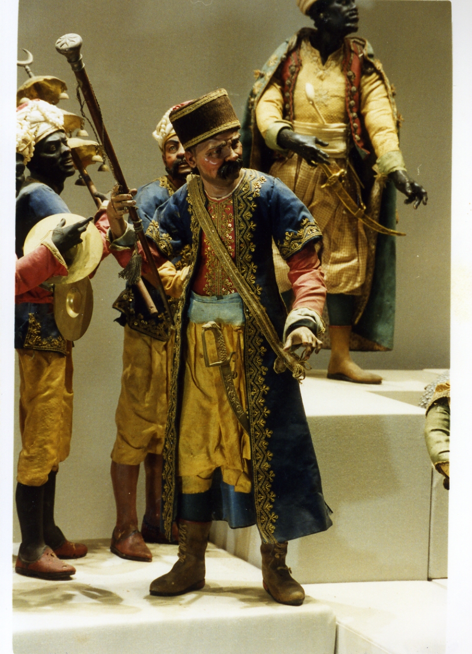 giovane orientale (statuetta di presepio) - bottega napoletana (secc. XVIII/ XIX)
