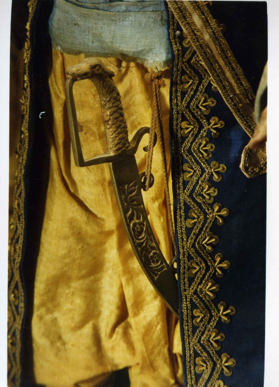 sciabola (scultura miniaturistica) - bottega napoletana (secc. XVIII/ XIX)