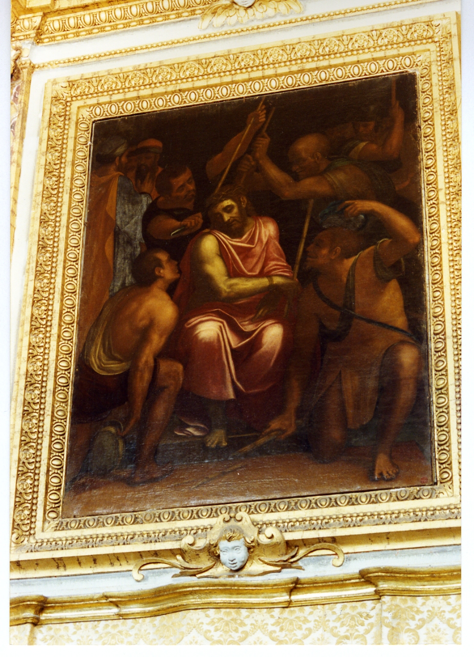 incoronazione di spine (dipinto) di Tavarone Lazzaro detto Bisaccione (sec. XVI)