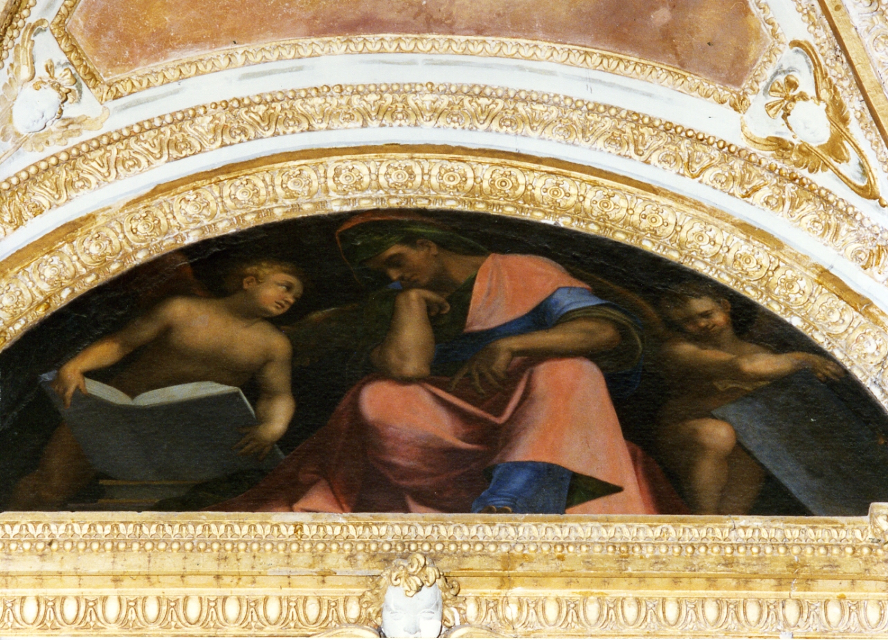 profeta (dipinto) di Tavarone Lazzaro detto Bisaccione (sec. XVI)