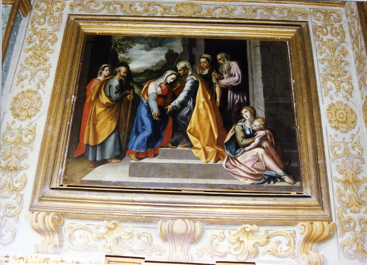 visitazione (dipinto) di Torelli Flaminio (sec. XVI)