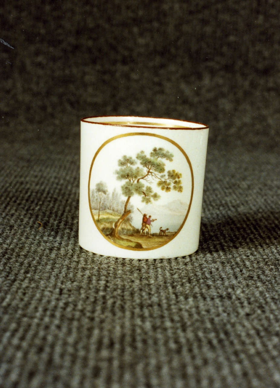 scena campestre (tazzina) - Real Fabbrica di Napoli (secc. XVIII/ XIX)