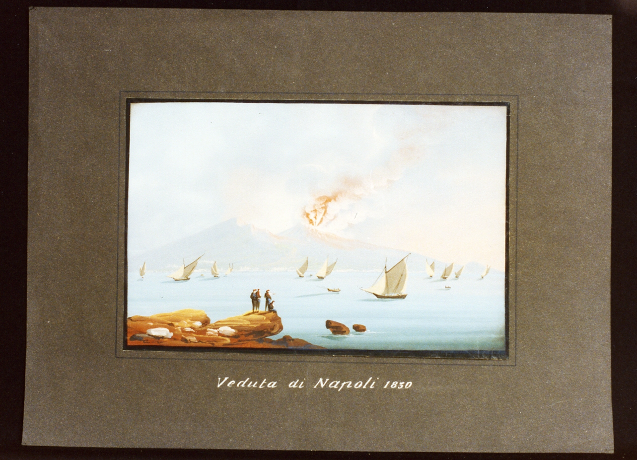 paesaggio (dipinto) - ambito napoletano (sec. XIX)