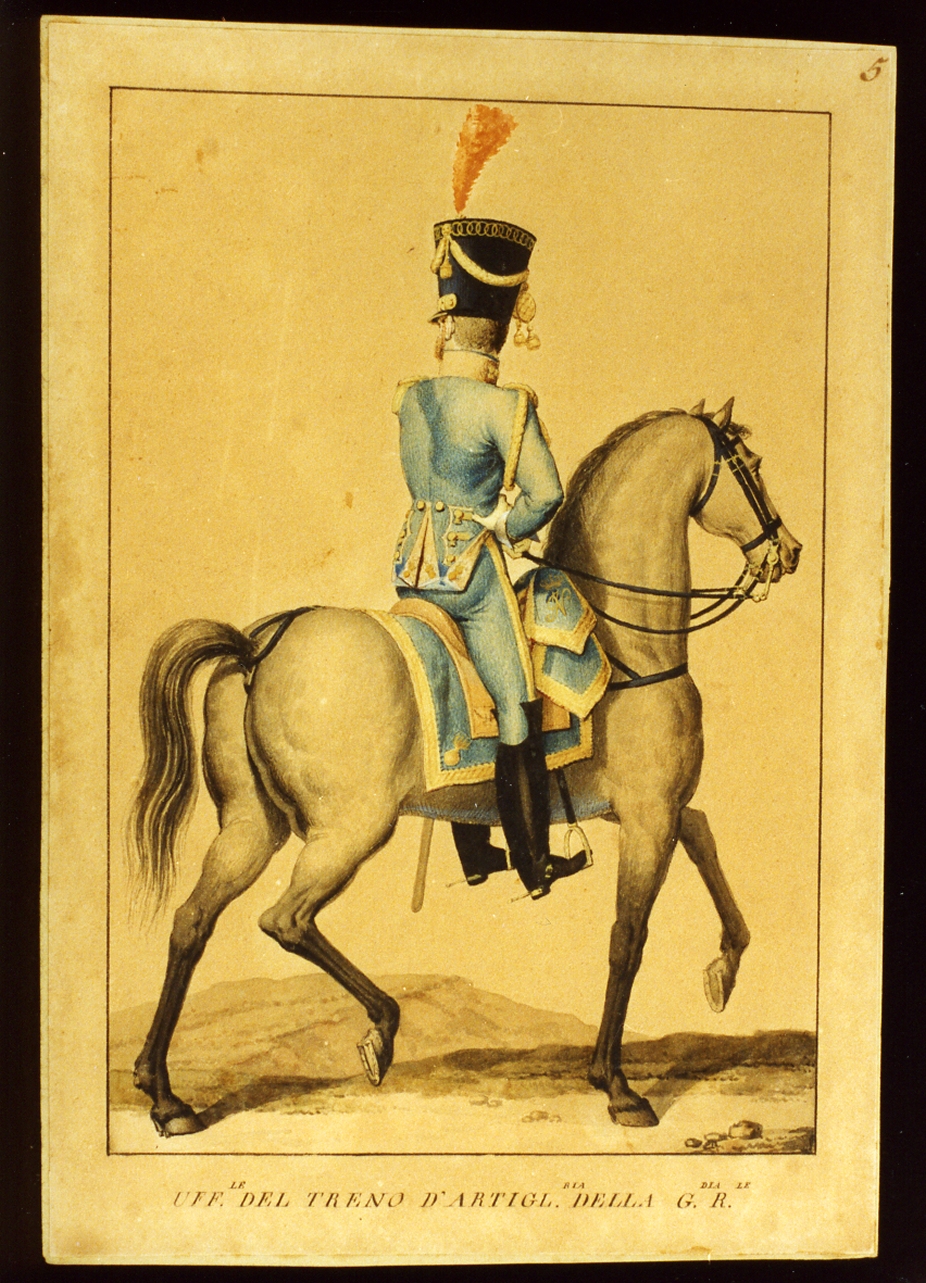 figura maschile (dipinto) - ambito napoletano (sec. XIX)