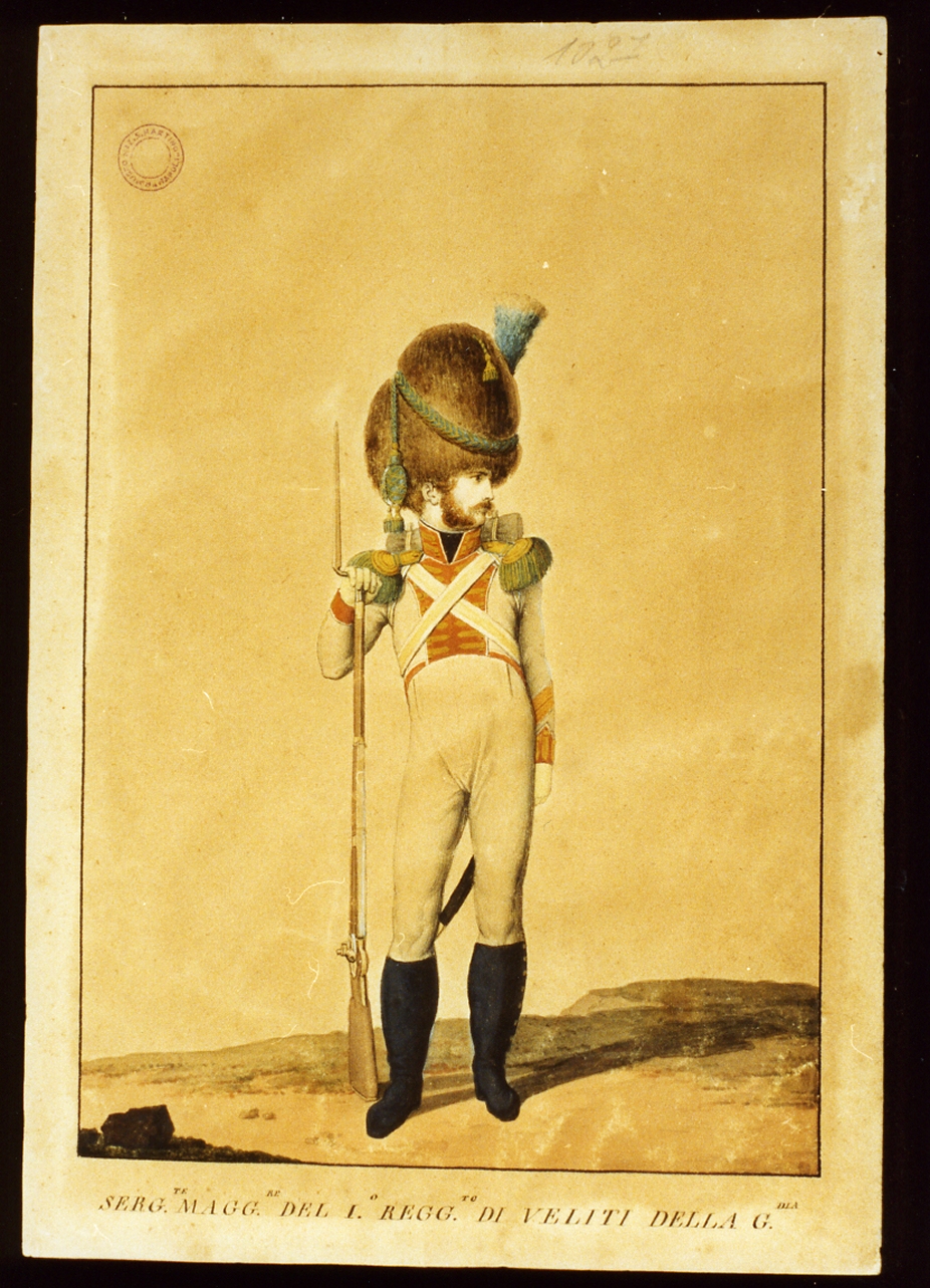 figura maschile (dipinto) - ambito napoletano (sec. XIX)