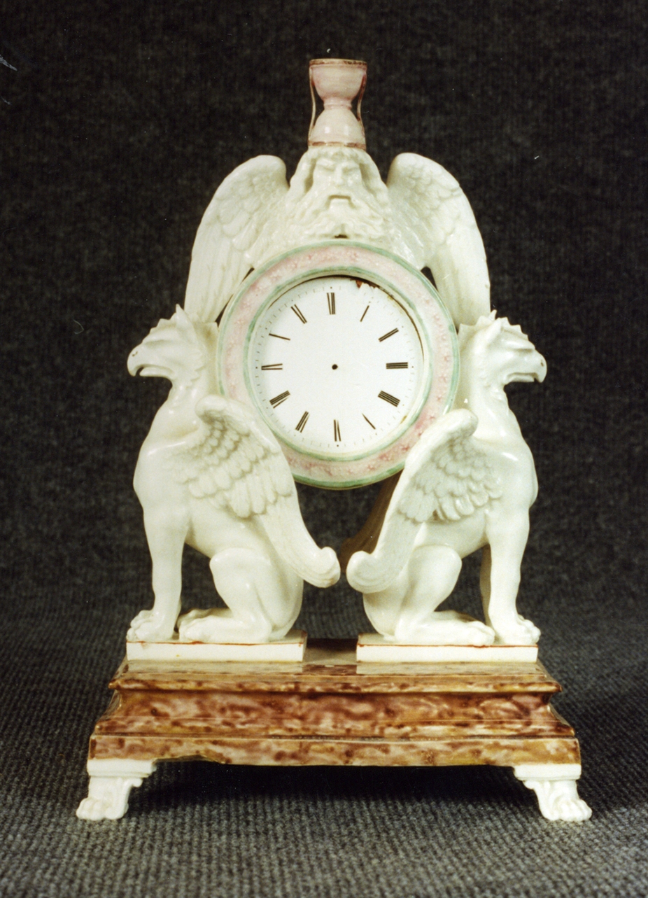 animali fantastici (orologio) - Real Fabbrica di Napoli (secc. XVIII/ XIX)