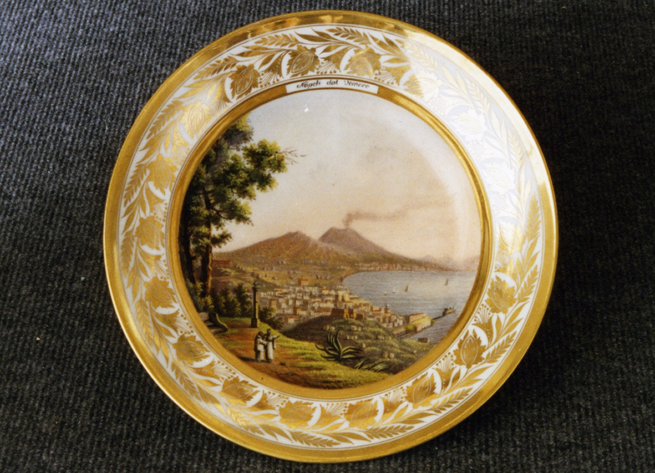 paesaggio (piatto fondo) di Giovine Raffaele (sec. XIX)