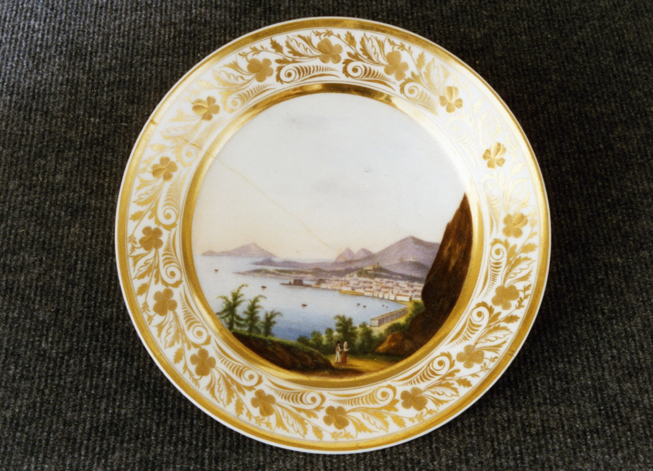 paesaggio (piatto) di Giovine Raffaele (sec. XIX)