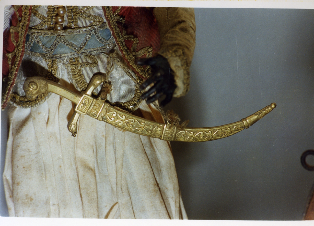 sciabola (scultura miniaturistica) - bottega napoletana (secc. XVIII/ XIX)