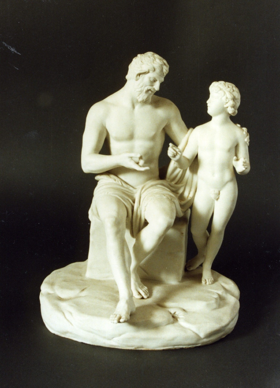 Achille educato da Chirone (gruppo scultoreo) - Real Fabbrica di Napoli (sec. XIX)