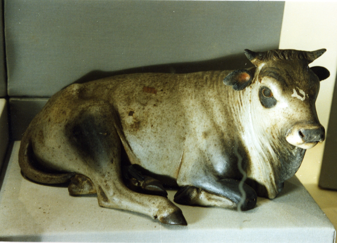 mucca (scultura miniaturistica) - bottega napoletana (metà sec. XVIII)