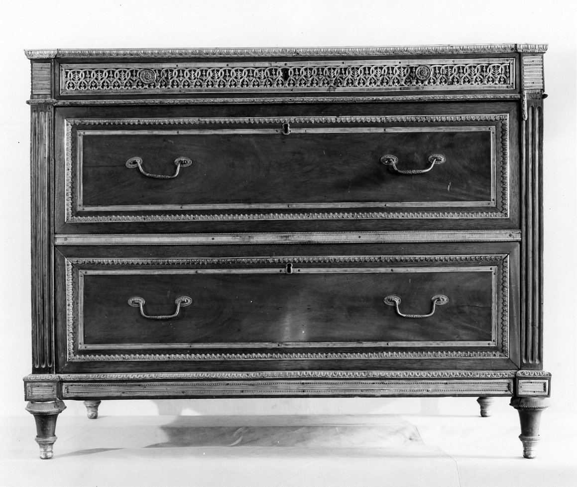 cassettone, serie - bottega napoletana (fine sec. XVIII)