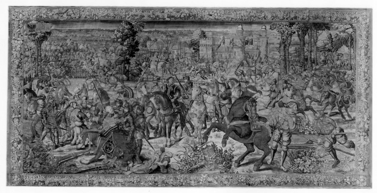 battaglia di Pavia (arazzo, serie) - manifattura fiamminga (prima metà sec. XVI)