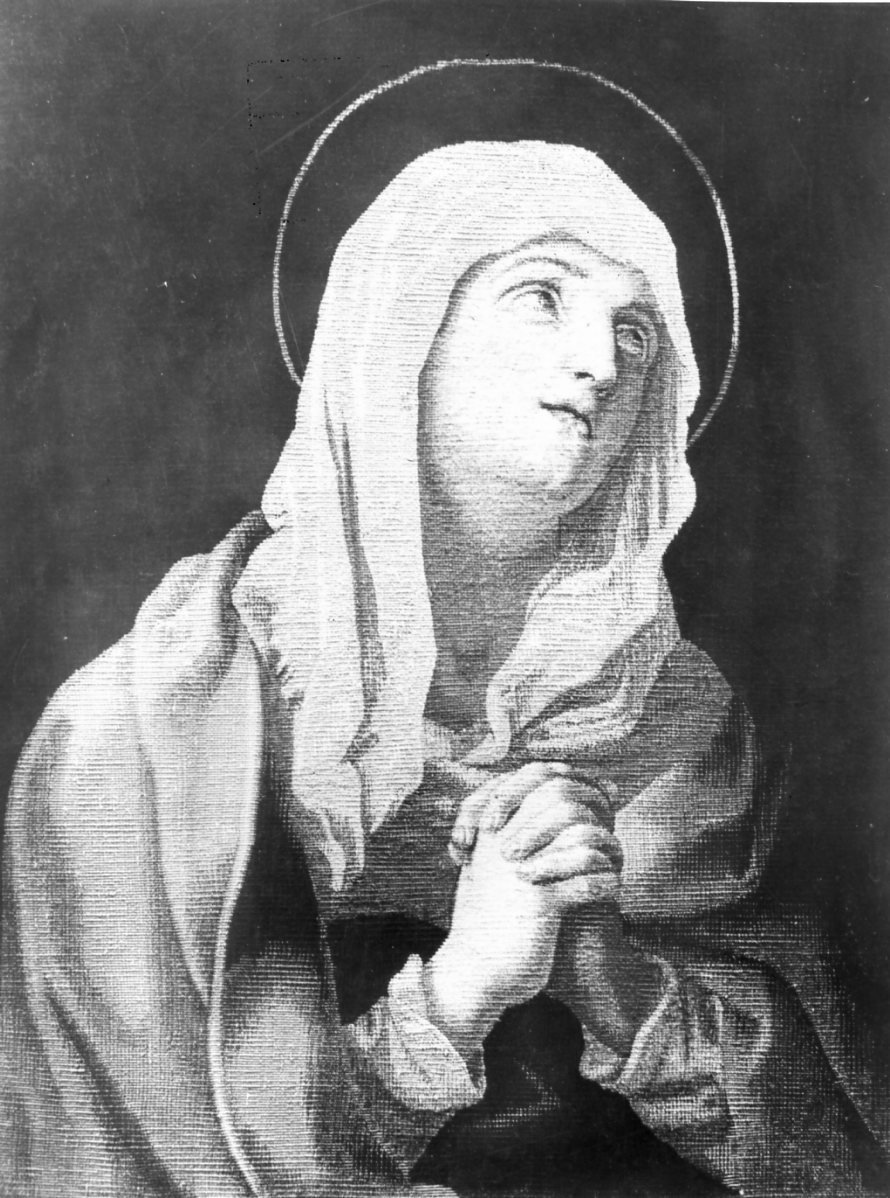 Madonna Addolorata (arazzo) di Cavanna Michelangelo (attribuito) (sec. XVIII)