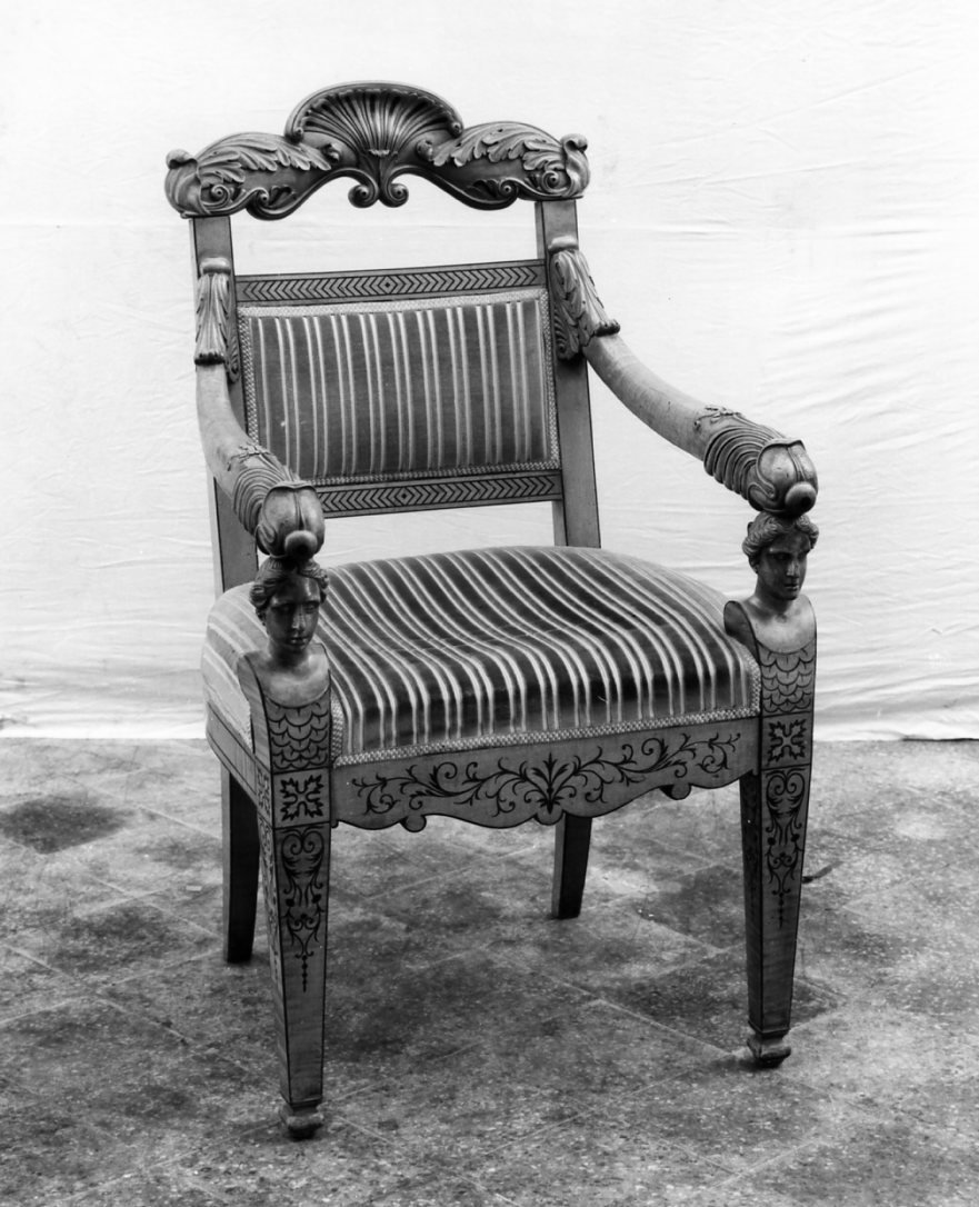 sedia, serie - bottega napoletana (sec. XIX)